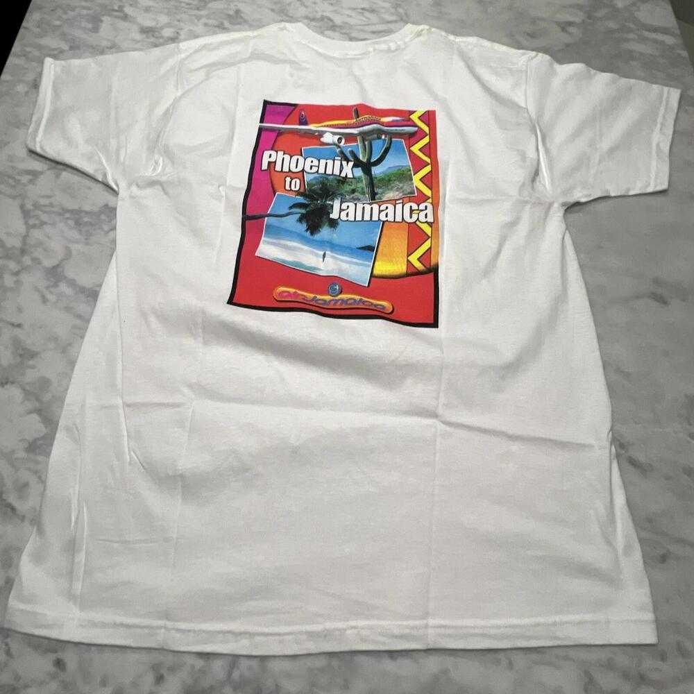 Air Jamaica Graphic T Shirt Xl Bright Colors Promo Phoenix To Jamaica Fruit